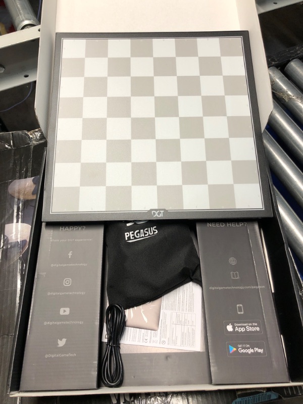 Photo 2 of DGT Pegasus Revolutionary Electronic Chess Board Computer for Online Game Play