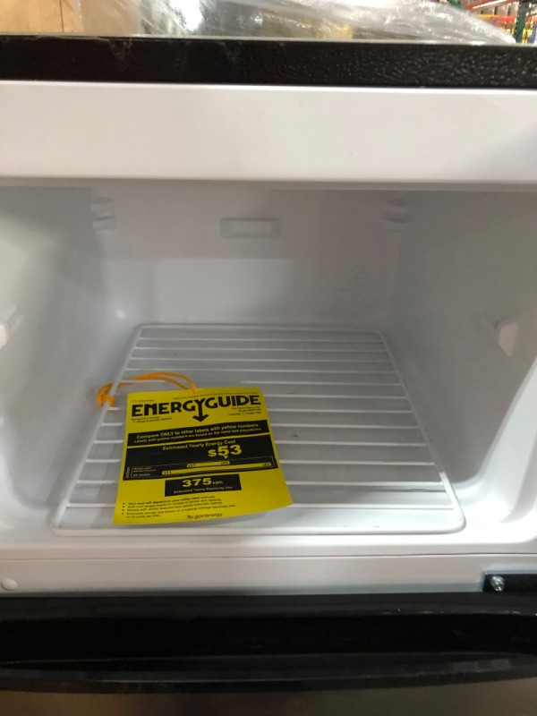 Photo 5 of **MINOR DAMAGE** Vissani 7.1 cu. ft. Top Freezer Refrigerator in Stainless Steel Look *Scratches to exterior, inside is clean*
