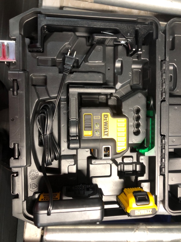 Photo 2 of **PARTS ONLY NON REFUNDABLE**
DEWALT 12V MAX Laser Level, 5 Spot Laser and Cross Line Laser, Green (DW0825LG)