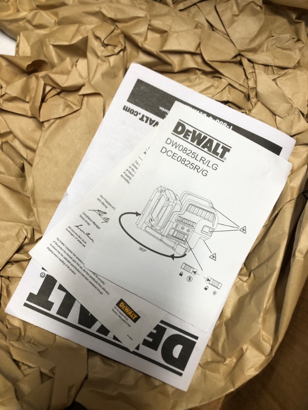 Photo 3 of **PARTS ONLY NON REFUNDABLE**
DEWALT 12V MAX Laser Level, 5 Spot Laser and Cross Line Laser, Green (DW0825LG)