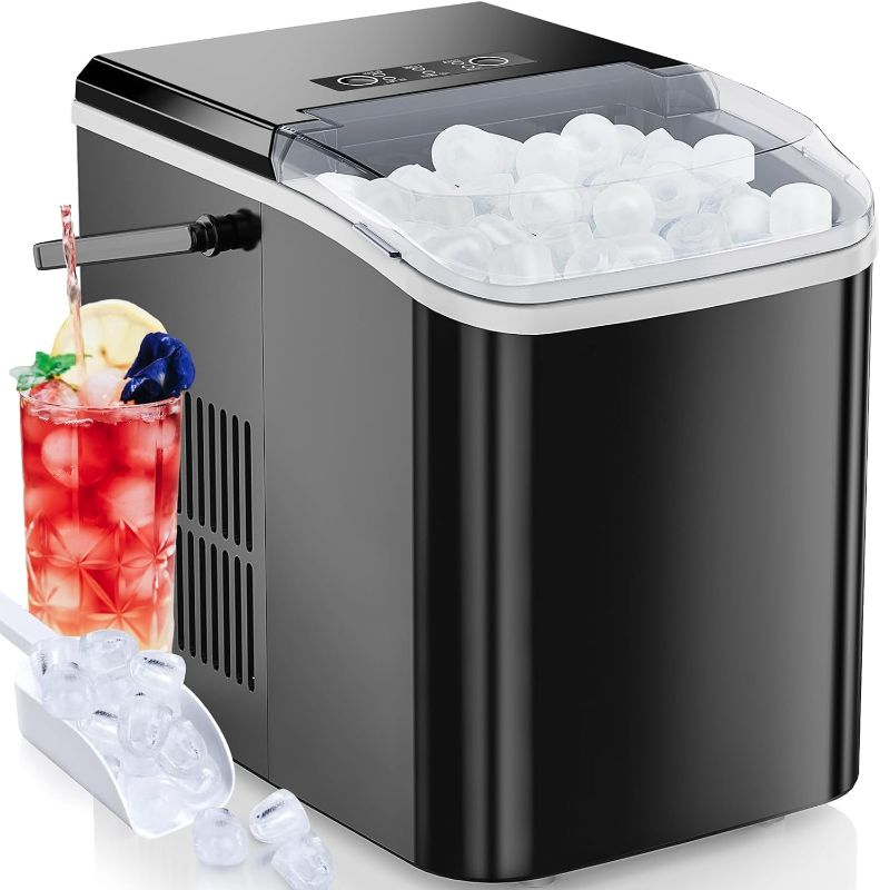 Photo 1 of  Countertop Ice Maker, Portable Ice Machine Self-Cleaning