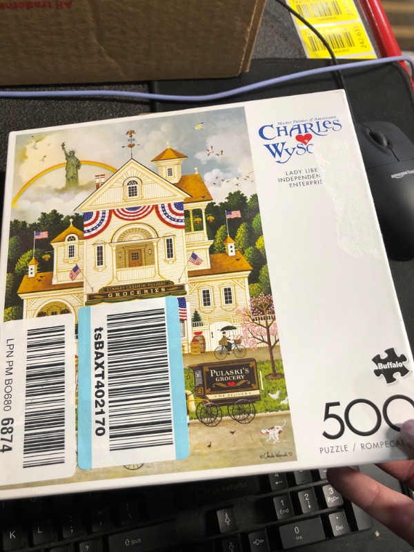 Photo 2 of Buffalo Games - Charles Wysocki - Lady Liberty's Independence Day Enterprising - 500 Piece Jigsaw Puzzle for Adults Challenging Puzzle Perfect for Game Nights