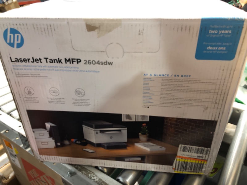 Photo 2 of HP LaserJet-Tank MFP 2604sdw Wireless Black & White Printer Prefilled With Up to 2 Years of Original HP-Toner (381V1A)
