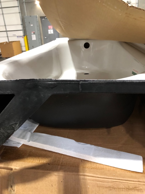 Photo 5 of [FOR PARTS/ READ NOTES]
Princeton 60 in. x 30 in. Soaking Bathtub with Left Hand Drain in White