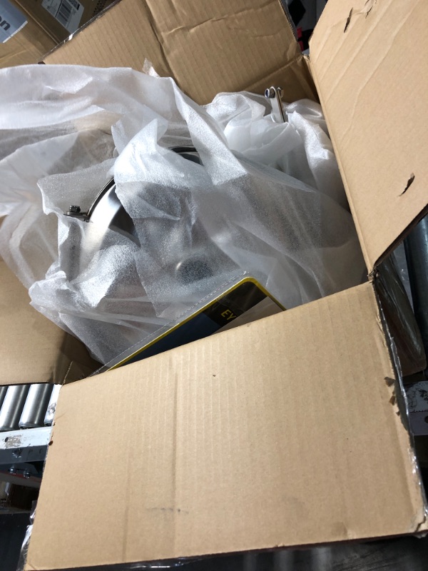 Photo 1 of Eye Wash Station with Cover, Wall Mount Eyewash Station OSAH Approved, Stainless Steel Plumbing Eye Washing Unit, with Dual Spray & Mirror, NPT Threaded, Industrial& Commercial Grade Eye Wash Station