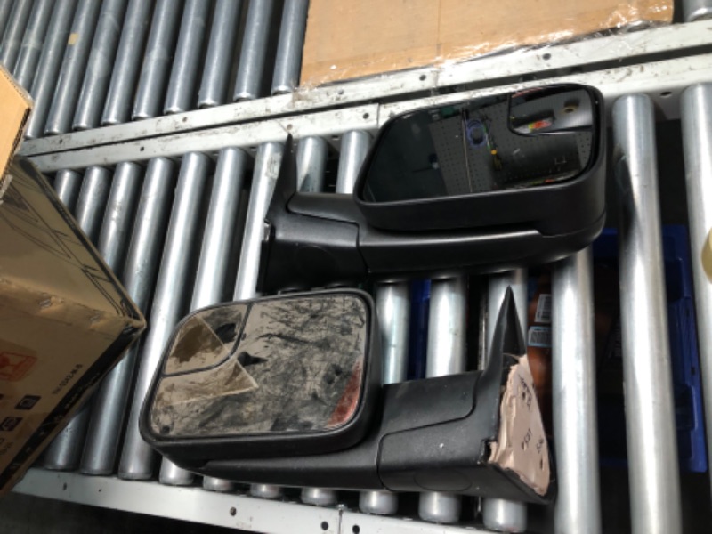 Photo 4 of ***USED - LIKELY MISSING PARTS - UNABLE TO VERIFY FUNCTIONALITY***
SCITOO Towing Mirrors fit 1994-2001 for Dodge Ram 1500 1994-2002 for Dodge Ram 2500 3500 Manual Folding and Flip Up No Heated No Turn Signal Tow Mirror Pair Set Black Textured - 94-01 Manu