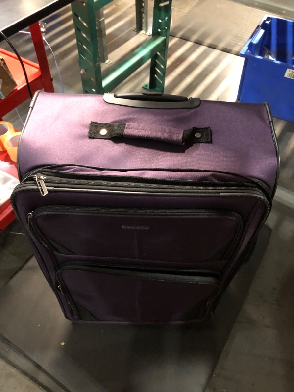 Photo 2 of **MINOR DAMAGE**READ NOTES**
U.S. Traveler Aviron Bay Expandable Softside Spinner Wheels, Purple, 2 Piece Luggage 2 Piece Luggage Purple