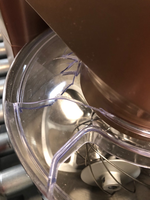 Photo 1 of ***DAMAGED - SCRATCHED - PLASTIC LID BROKEN - SEE PICTURES - POWERS ON - UNABLE TO TEST FURTHER***
COOKLEE Stand Mixer, 9.5 Qt. 660W 10-Speed Electric Kitchen Mixer with Dishwasher-Safe Dough Hooks, Flat Beaters, Wire Whip & Pouring Shield Attachments for