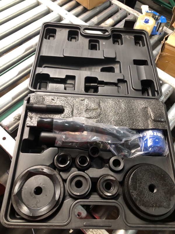Photo 1 of AMZCNC Hydraulic Knockout Hole Punch Driver Kit 1/2 to 4 inch Electrical Conduit Hole Cutter Set KO Tool Kit Metal Sheet Puncher (12TON(1/2"~4"))