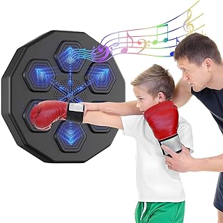 Photo 1 of (READ FULL POST) Electronic Music Boxing Machine for Kids, Smart Boxing Game, Boxing Training Equipment, Wall Mounted Punching Pad Machine, Target Workout Boxing Trainer (Black)
