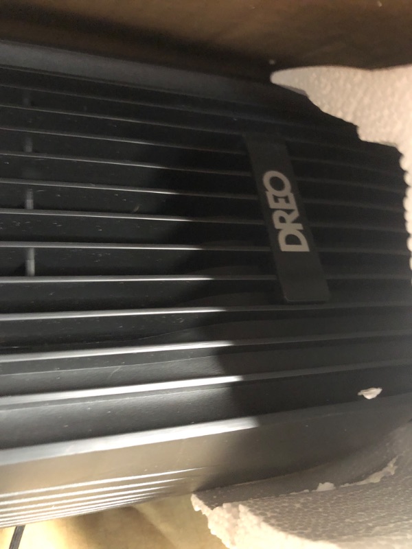 Photo 5 of **DAMAGED READ NOTES**
Dreo Nomad One Tower Fan with Remote, 24ft/s Velocity Quiet Cooling Fan, 90° (DR-HTF007) Black Standard