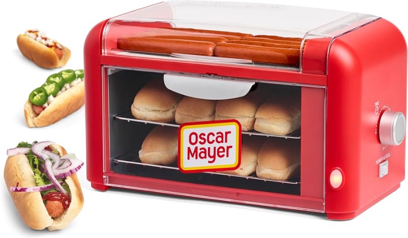 Photo 1 of [NONREFUNDABLE, FOR PARTS/ READ NOTES]
Nostalgia Oscar Mayer Extra Large 8 Hot Dog Roller & Bun Toaster Oven