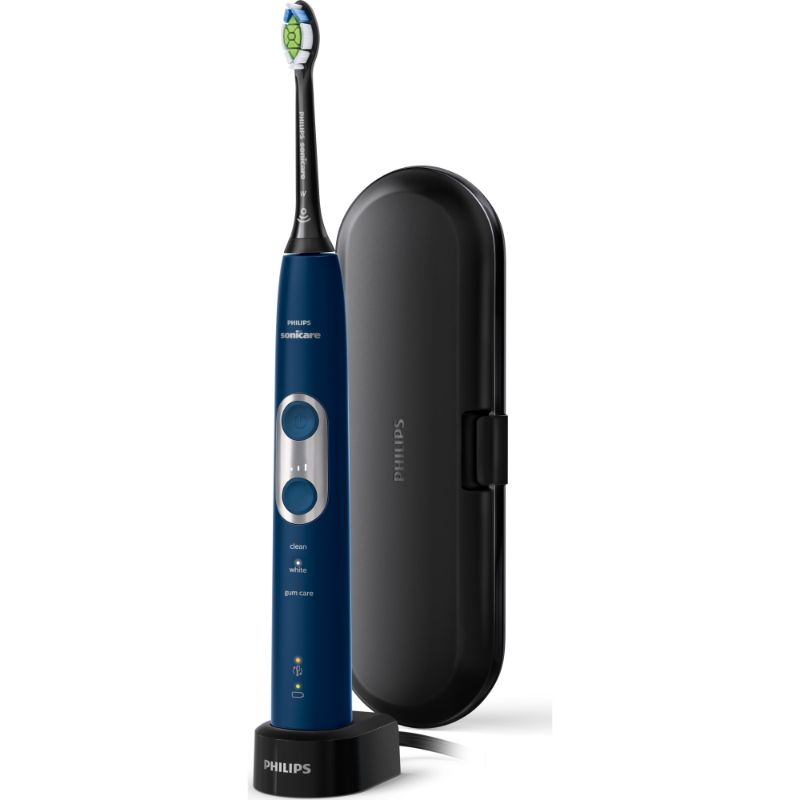 Photo 1 of Philips Sonicare ProtectiveClean 6100 Whitening Rechargeable Electric Toothbrush - HX6871/49 - Navy
