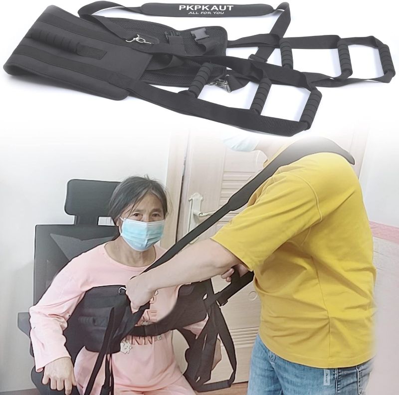 Photo 1 of **STOCK PHOTO FOR REFERENCE ONLY***
 Transfer Nursing Sling for Patient with 9 Handles, Moving Assist Hoist Gait Belts for Disabled, Mobility Standing and Lifting Aids Belt for Elderly