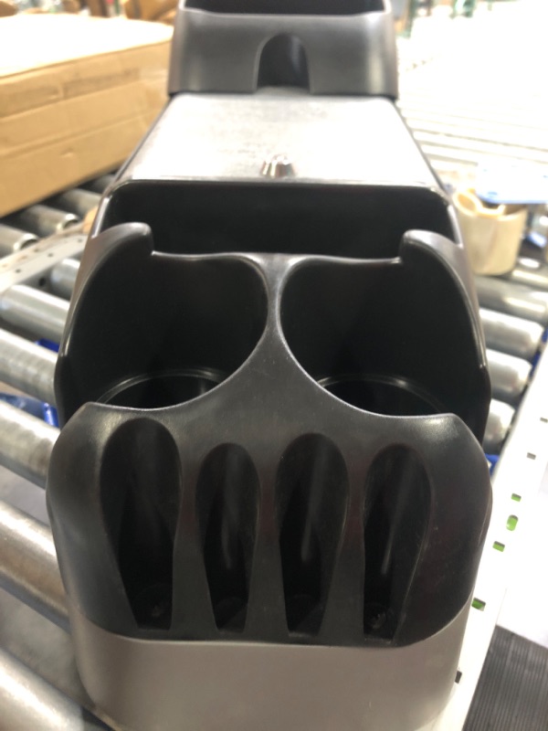 Photo 1 of Moblorg Center Console for Minivans, SUVs, Middle Van Console, Extra Cup Holders, Large Storage, Made in USA (Gray) Gray Extra Cup Holders