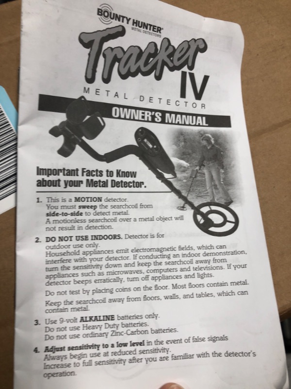 Photo 3 of ***USED - LIKELY MISSING PARTS - UNABLE TO VERIFY FUNCITONALITY***
Bounty Hunter TK4 Tracker IV Metal Detector with 8-inch Waterproof Coil