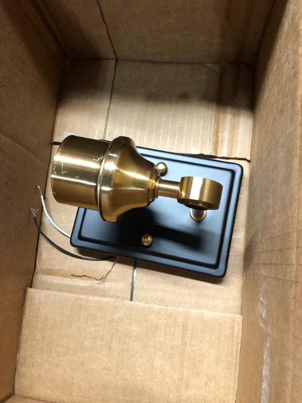 Photo 2 of ***NON-REFUNDABLE, PARTS ONLY****
KSANA Sconces Wall Lighting, 1-Light Black and Gold Wall Sconce Light, Modern Bedroom Bathroom Wall Sconces Indoor with Clear Glass Shade