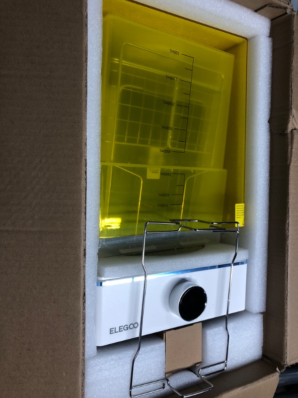 Photo 2 of ELEGOO Mercury XS Bundle with Separate Washing and Curing Station for Large Resin 3D Printed Models, Compatible with Saturn and Mars LCD 3D Printers, with a Handheld UV Lamp