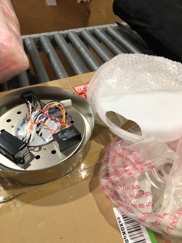 Photo 1 of **READ**
****NON REFUNDABLE NO RETURNS SOLD AS IS***PARTS ONLY**SEE PICS
Harbor Breeze Mac III Easy2Hang 52-in Brushed Nickel Color-changing Indoor Flush Mount Ceiling Fan with Light and Remote (3-Blade)
