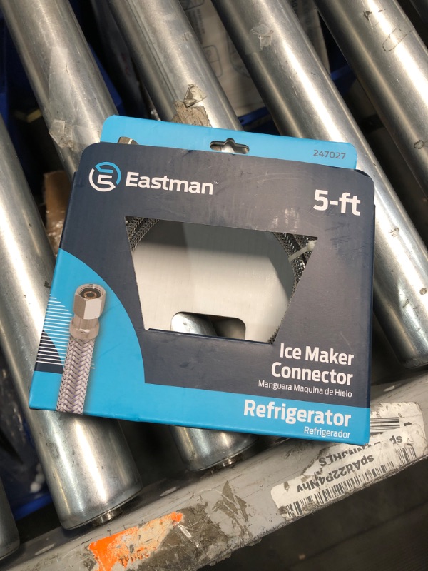 Photo 2 of EASTMAN 5-ft 1/4-in Compression Inlet x 1/4-in Compression Outlet Stainless Steel Ice Maker Connector
