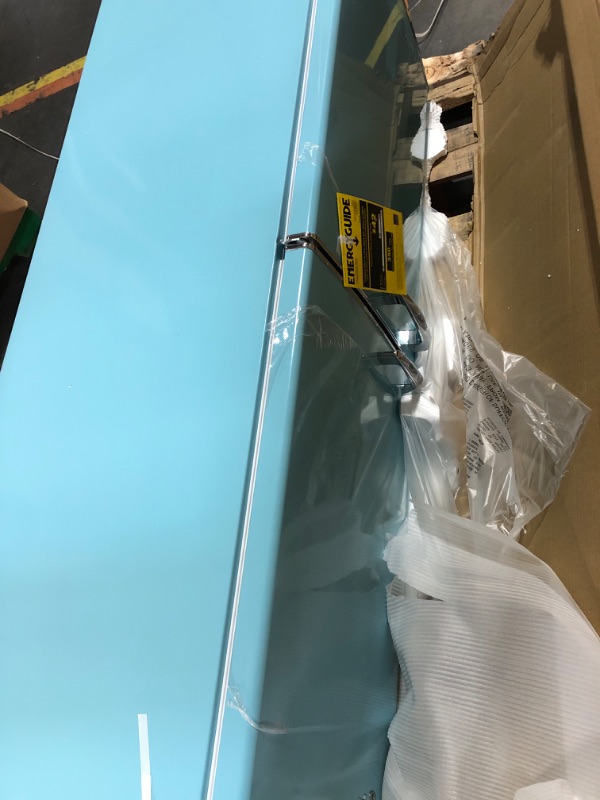 Photo 1 of Galanz GLR74BBER12 Retro Refrigerator with Bottom Mount Freezer Frost Free, Dual Door Fridge, Adjustable Electrical Thermostat Control, 7.4 Cu Ft, Blue Blue 7.4 cu ft Refrigerator