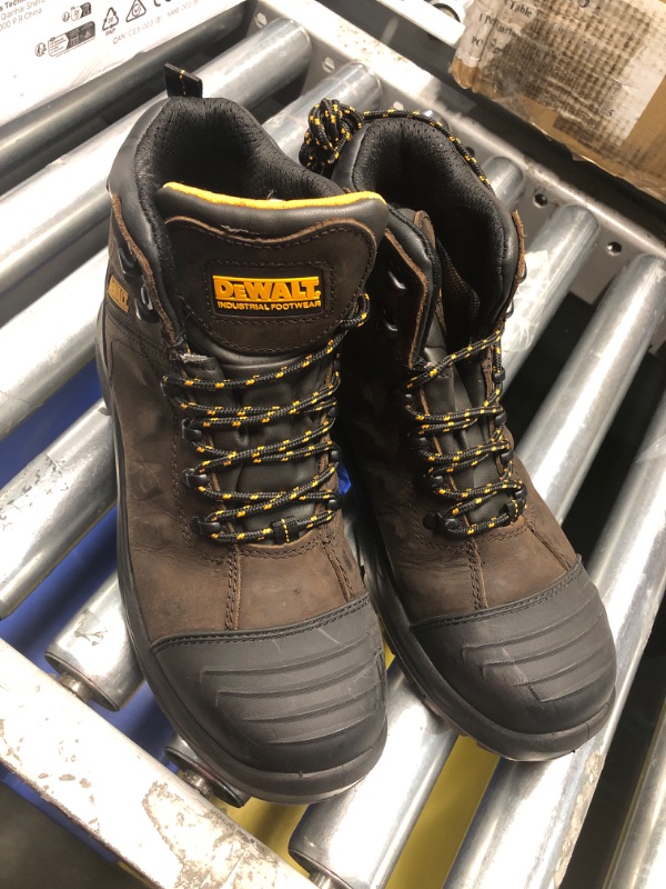 Photo 2 of DEWALT Hadley Men's Waterproof, Steel Safety Toe Work Boot, Brown Crazy Horse, Size 9X