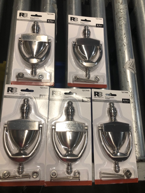 Photo 2 of ***NON-REFUNDABLE 5-PACK BUNDLE***
RELIABILT 6-5/16-in Satin Door Knockers