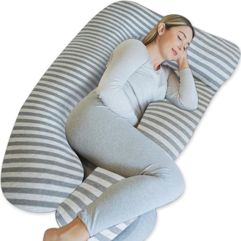 Photo 1 of ***STOCK PHOTO FOR REFERENCE ONLY***
Pharmedoc Pregnancy Pillows, U-Shape Full Body Pillow -Removable Jersey Cotton Cover - Graphite - Pregnancy Pillows for Sleeping - Body Pillows for Adults, Maternity Pillow and Pregnancy Must Haves