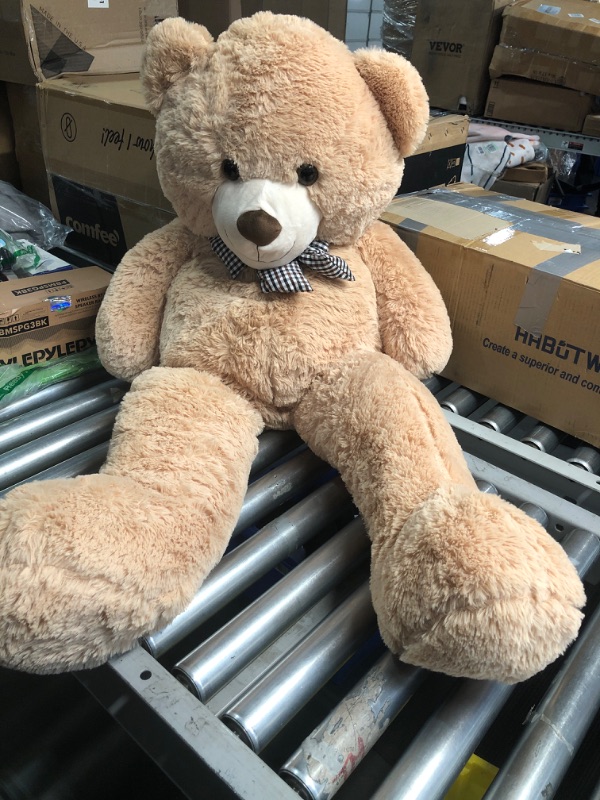 Photo 2 of 47 inch Giant Teddy Bear Stuffed Animal Brown Big Plush Teddy Bear 