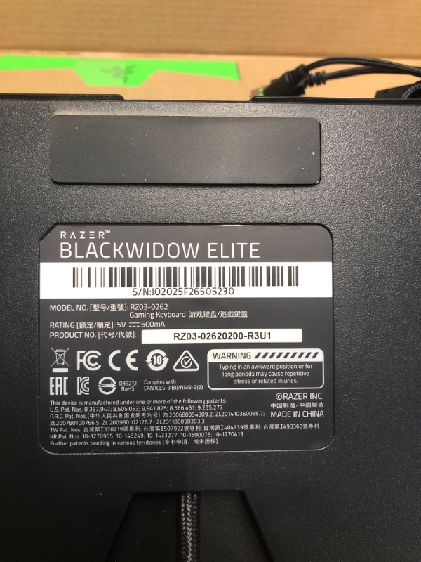 Photo 2 of ***READ NOTES***
Razer Huntsman V2 Optical Gaming Keyboard: Fastest Linear Optical Switches Gen-2 w/Sound Dampeners & 8000Hz Polling Rate - Doubleshot PBT Keycaps - Dedicated Media Keys & Dial - Ergonomic Wrist Rest Classic Black Keyboard Huntsman V2 Line