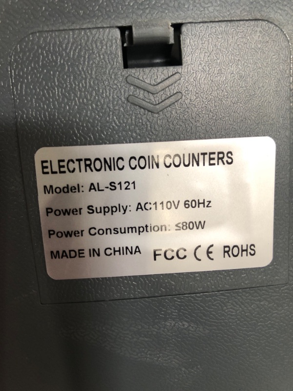 Photo 4 of (used)(see all images) Aneken Coin Counter and Sorter with TFT Display - Coin Counter Machine That Can Counts and Sorts 5 Coin Values 