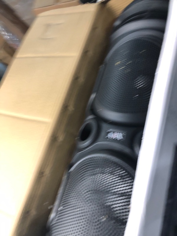 Photo 1 of Audiobox Fun & Loud Dual 8" Bluetooth Speaker with Microphone - Light Weight with RGB Lights, Dual Channel Sound Board for Parties