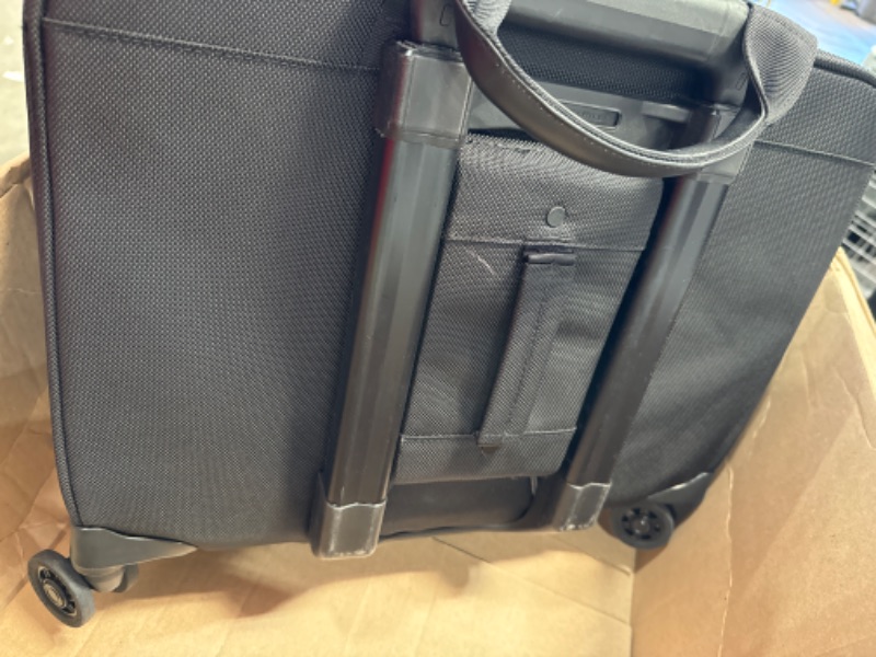 Photo 5 of **NOT EXACT SAME AS STOCK PHOTO // SEE PHOTOS** Briggs & Riley Baseline, Black, Carry-On Work Rolling Briefcase Spinner Bag
