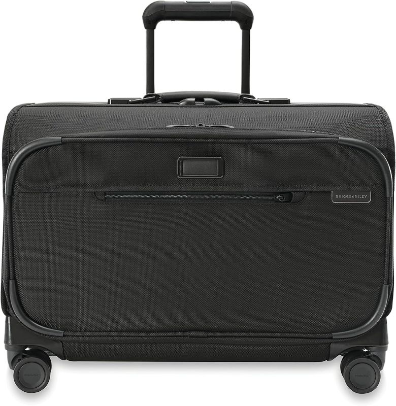 Photo 1 of **NOT EXACT SAME AS STOCK PHOTO // SEE PHOTOS** Briggs & Riley Baseline, Black, Carry-On Work Rolling Briefcase Spinner Bag
