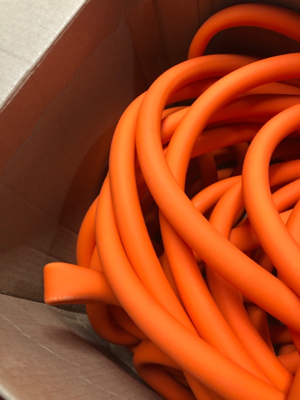 Photo 3 of YAMATIC Heavy Duty Garden Hose 5/8 in x 100 ft, Super Flexible Water Hose, All-weather, Lightweight, Burst 600 PSI 100' (feet) Orange