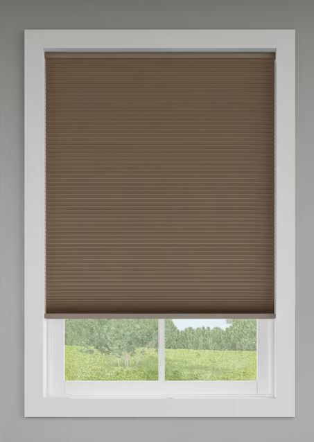 Photo 1 of (READ FULL POST) LEVOLOR 30-in x 72-in Toffee Blackout Cordless Cellular Shade