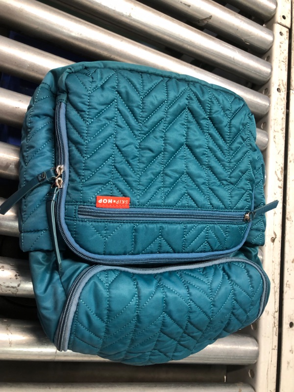 Photo 2 of ***USED - HANDLE WORN - SEE PICTURES***
Skip Hop Grey Forma Backpack Diaper Bag, Teal