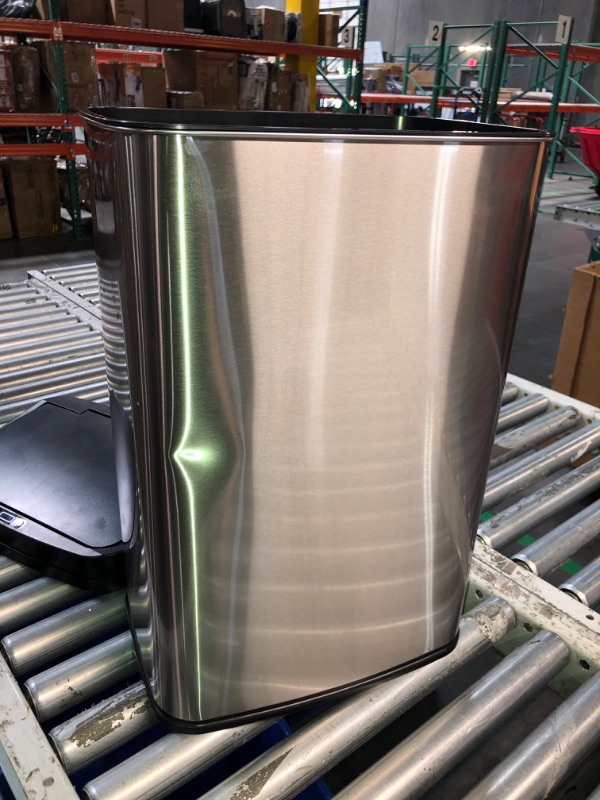 Photo 2 of (READ FULL POST) Nine Stars 13.2 Gallon Stainless Steel Sensor Trash Can