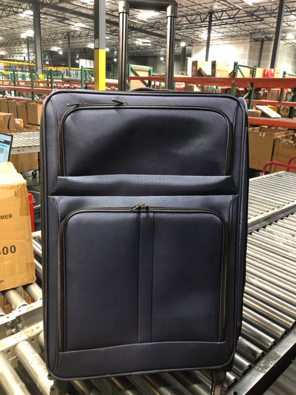 Photo 3 of ***READ NOTES***
U.S. Traveler Anzio Softside Expandable Spinner Luggage, Navy, Checked-Large 30-Inch Checked-Large 30-Inch Navy