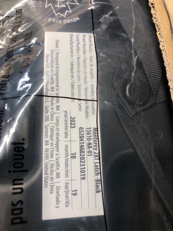 Photo 2 of Diono Monterey 2XT Latch 2 in 1 High Back Booster Car Seat with Expandable Height & Width, Side Impact Protection, 8 Years 1 Booster, Black 2XT Black