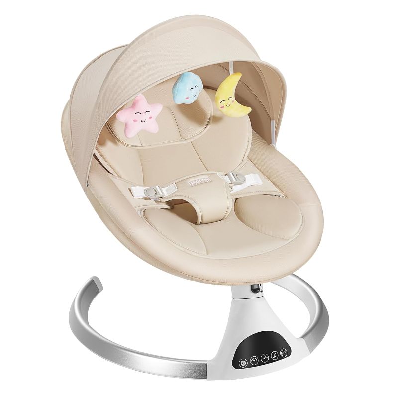 Photo 1 of (SIMILAR TO STOCK PHOTO) 
Electric Baby Swings for Infants to Toddler, Portable Babies Rocker Bouncer for Newborn Boy and Girls,