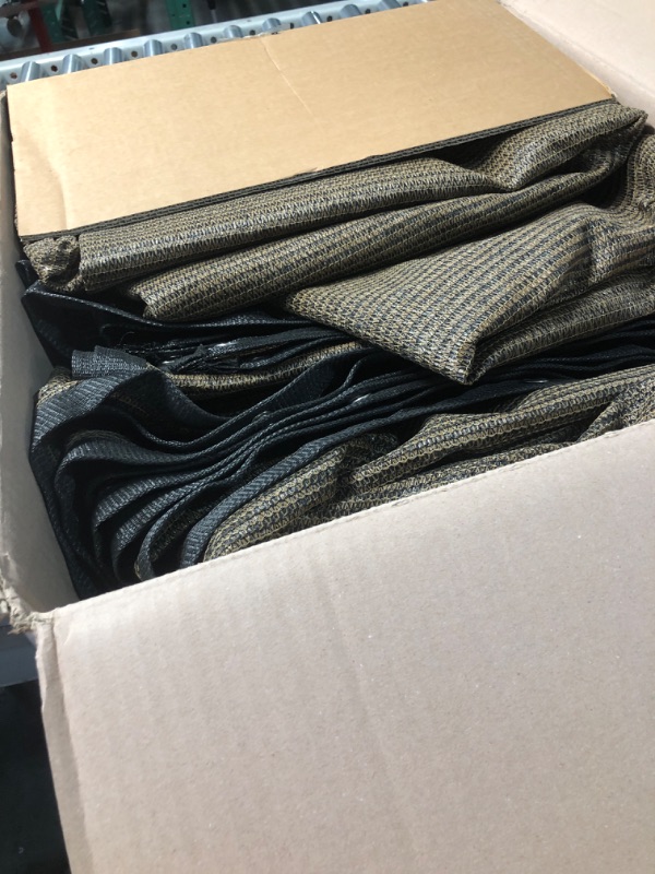 Photo 1 of **READ NOTES**Shade&Beyond 90% Sun Shade Cloth with Grommets, 10' X 12' Pergola Shade Cover Canopy, Mesh Tarp Sun Screens for Patio, Outdoor, Garden, Backyard, Mocha 1 0' X 1 2' Mocha