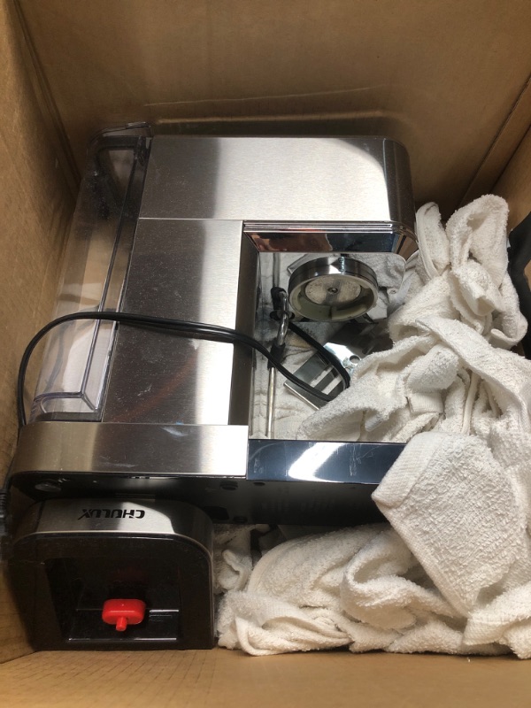 Photo 2 of ****NON REFUNDABLE NO RETURNS SOLD AS IS***PARTS ONLY**
CHULUX Espresso Machine 20 Bar with Milk Frother, Stainless Steel Automatic Espresso Coffee Machine for Home Latte & Cappuccino Maker, 40oz Removable Water Tank, 1350W