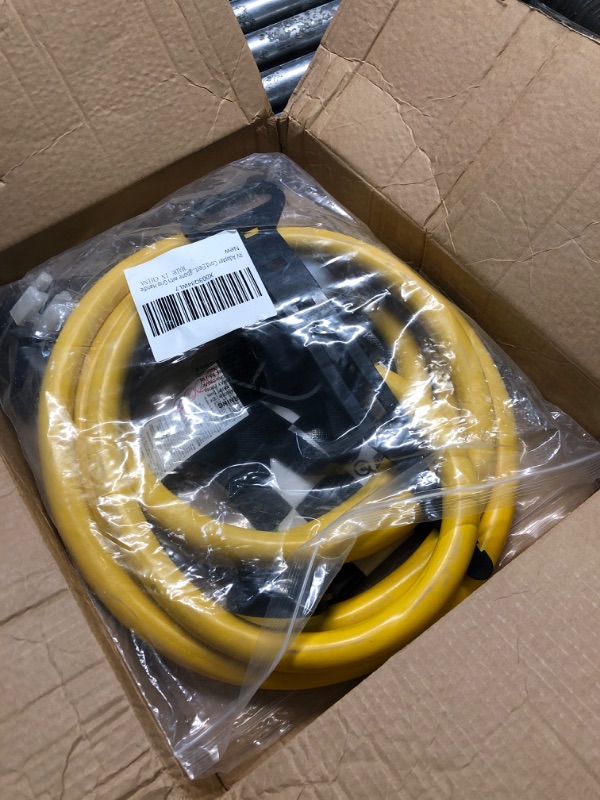 Photo 2 of 15 Feet 50 Amp RV/Generator Cord, Locking Connector, UL Listed, NEMA 14-50P to SS2-50R Twist Locking, Newly Designed 90°Grip Handle, 6/3+8/1 Gauge STW Wire 50 Amp 15FT Locking