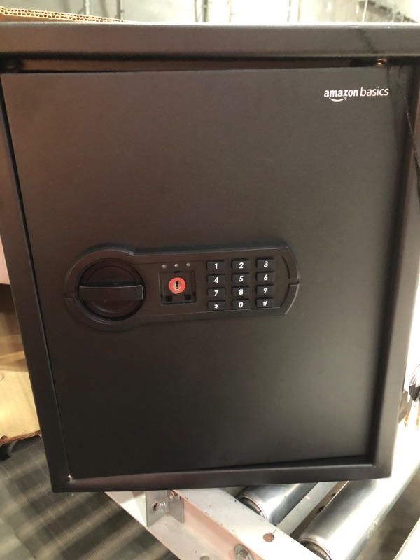 Photo 2 of **READ NOTES**
***NON REFUNDABLE******PARTS ONLY***Amazon Basics Steel Home Security Safe with Programmable Electronic Keypad Lock