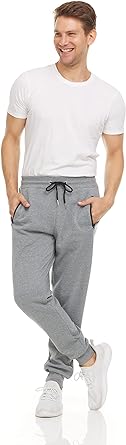 Photo 1 of Swisswell Fleece Active Athletic Workout Jogger Sweatpants for Men with Zipper Pocket and Drawstring xl