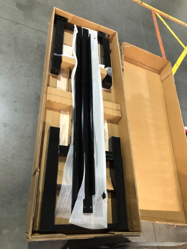 Photo 1 of ***USED - MISSING ALL HARDWARE - OTHER PARTS LIKELY MISSING AS WELL***
6 ft. Adjustable Height Solid Wood Top Workbench in Black for Ready to Assemble Steel Garage Storage System