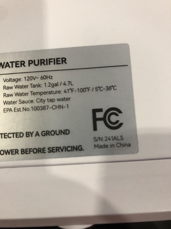 Photo 4 of (missing manual) Thereye Reverse Osmosis System Countertop Water Filter, 7 Stage Purification