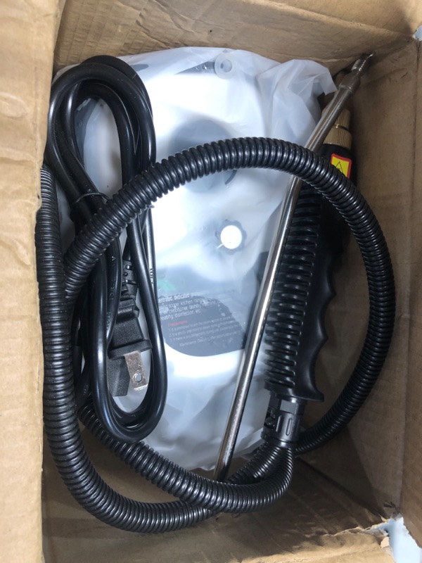 Photo 1 of HAIMIM Handheld Pressurized Steam Cleaner,2500W Handheld High Temp Portable Cleaning Machine, Cleaning for Couch, Auto, Floor and More White