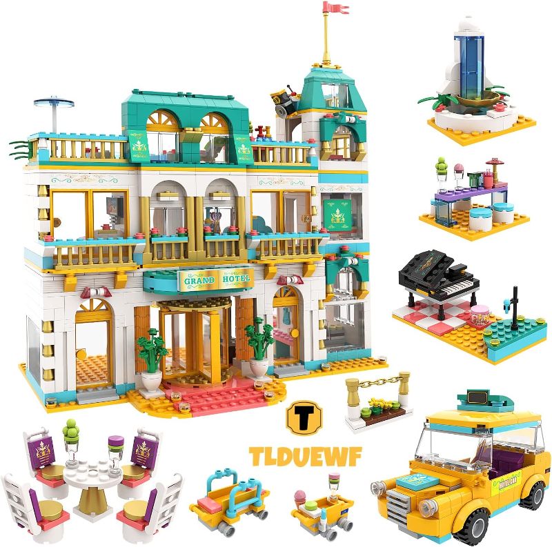 Photo 1 of (STOCK PHOTO FOR SAMPLE) - Friends Heartlake City Grand Hotel Building Kit, Girls House Building Blocks Toy Gift for Kids Girls Aged 6-12 (1639 Pieces)